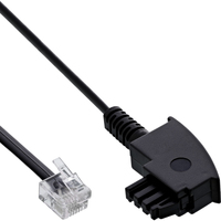 InLine ADSL Splitter Cable TAE-F German / 6P2C DEC male 25m