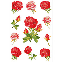 HERMA Decorative labels DECOR roses 3 sheets selbstklebendes Etikett