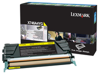 Lexmark X746A4YG toner cartridge 1 pc(s) Original Yellow