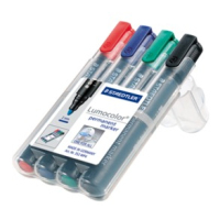 Staedtler Lumocolor permanent Permanent-Marker Schwarz, Blau, Grün, Rot