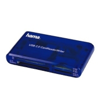 Hama USB CardReaderWriter 35in1 kártyaolvasó Kék