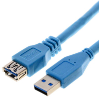 Helos 014686 USB-kabel 3 m USB 3.2 Gen 1 (3.1 Gen 1) USB A Blauw