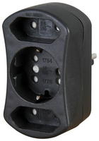 Kopp 179605004 adapter wtyczek zasilających Czarny