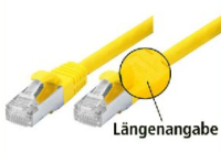 Tecline SF/UTP Cat5e, 0.5m Netzwerkkabel Gelb 0,5 m SF/UTP (S-FTP)