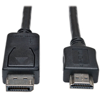 Tripp Lite P582-025 cavo e adattatore video 7,62 m DisplayPort HDMI Nero, Metallico