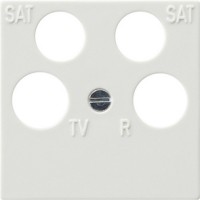 GIRA 025940 veiligheidsplaatje voor stopcontacten Wit