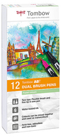 Tombow ABT Dual Brush Pen Set stylo-feutre Multicolore 12 pièce(s)
