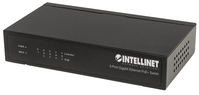 Intellinet 5-Port Gigabit Ethernet PoE+ Switch, 4 x PSE PoE-Ports, IEEE 802.3at/af Power-over-Ethernet (PoE+/PoE), 60 W, Desktop
