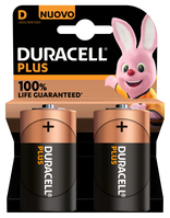 Duracell Plus 100 D Wegwerpbatterij Alkaline