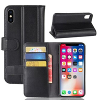JLC iPhone 11 Genuine V2 Leather Wallet - Black