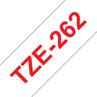 Brother TZE-262 labelprinter-tape Rood op wit