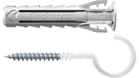 Fischer 567834 screw anchor / wall plug 4 pc(s) Screw hook & wall plug kit