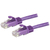 StarTech.com 15m CAT6 Ethernet Cable - Purple CAT 6 Gigabit Ethernet Wire -650MHz 100W PoE RJ45 UTP Network/Patch Cord Snagless w/Strain Relief Fluke Tested/Wiring is UL Certifi...