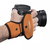 Walimex 21337 Gurt Digitalkamera Metall, Neopren Schwarz, Orange