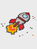 Plus-Plus Rocket Block-Puzzle Leerzeichen