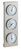 TFA-Dostmann 20.2034.02 Analoge Wetterstation Edelstahl Innen-Luftdruck, Innen-Hygrometer, Innen-Thermometer, Außen-Barometer, Außen-Hygrometer, Außen-Thermometer