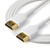 StarTech.com Cable de 1m HDMI 2.0 Certificado Premium de alta velocidad con Ethernet - Durable - UHD 4K 60Hz - con Fibra de Aramida - HDMI 2.0 - TPE - para Monitores y TV - Blanco