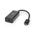 Nedis CCGP64452BK02 adaptador de cable de vídeo 0,2 m USB Tipo C HDMI Negro
