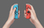 Nintendo Switch OLED przenośna konsola do gier 17,8 cm (7") 64 GB Ekran dotykowy Wi-Fi Niebieski, Czerwony