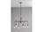 Kronleuchter AMARCORD in Industrial Wasserrohr Optik Grau, 6-flammig