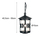LED Outdoor Pendelleuchte aus Alu im Landhausstil, Schwarz Ø15cm