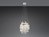 Großer LED Kronleuchter mit Acryl Kristallbehang und Fernbedienung Ø 48cm