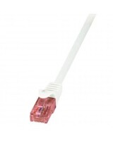 LogiLink PrimeLine Patch-Kabel RJ-45 M bis M 1 m UTP CAT 6 halogenfrei weiß