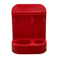 Double Recessed Extinguisher Red Stand