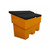 10 Cu Ft Recycled Grit Bin - 285 Litre / 285 kg capacity - Recycled Black Base with Yellow Lid