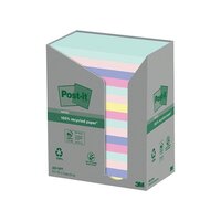 Post-it Recycled Ast Colour 76x127mm 100 Sheet (Pack of 16) 7100259665