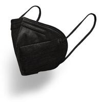 Boîte de 50 masques de protection noirs à bec. Norme EN 149:2001+A1:2009. Niveau de filtration >96%