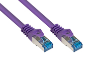 kabelmeister® Patchkabel, Cat. 6A, S/FTP, PIMF, halogenfrei, 500MHz, violett, 10m, Good Connectios®