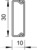 Kabelkanal, (L x B x H) 2000 x 30 x 10 mm, PVC, reinweiß, 6150780