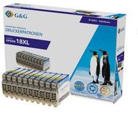 G&G Tinta helyettesíti Epson 18XL, T1816, T1811, T1812, T1813, T1814 Kompatibilis Kombinált csomag Fekete, Cián, Bíbor, Sárga 15052