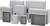 Fali installációs műszerdoboz 200 x 300 x 180 mm, polikarbonát, szürke (RAL 7035), Fibox CAB PC 203018 G3B