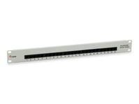 25-Port Cat.3 Rj45 Isdn Patch , Panel, Light Grey ,