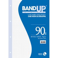 Ricambi Rinforzati per Quaderni Band Up BM - A4 - Quadretti 4 mm senza Margini -