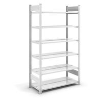 Boltless filing shelf unit, RAL 7035