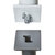 Poste barrera de tubo redondo de acero, rojo / blanco, para encementar, Ø 76 mm, con cerradura de cilindro incl. 3 llaves.