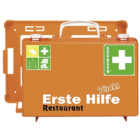Erste-Hilfe-Koffer Direkt Restaurant orange