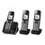 KX-TGD323E - Cordless phone - answering system with caller ID/call waiting - DECT\\GAP - 3-way call capability - black, silver + 2 additional handsets