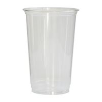 eGreen Disposable Pint Glasses to Brim in Clear - Recycled PET - Pack of 1000