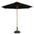 Bolero Round Black Parasol 237X25M Diameter Base Outdoor Garden Umbrella