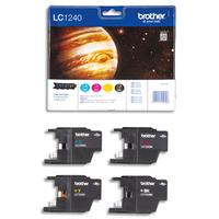 BROTHER Value Pack Jet d'encre 4 couleurs LC1240VALBP