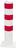 Rammschutzpoller rot/weißH1000xD152 mm ortsfest zum Aufdübeln