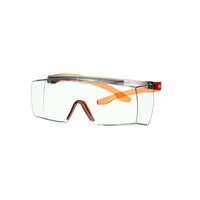 3M™ SecureFit™ 3700 Überbrille, orange Bügel, Scotchgard™ Anti-Fog-Beschichtung (K&N), transparente Scheibe, SF3701SGAF-ORG-EU