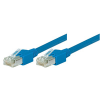 Tecline Patchkabel Cat. 5e, S/UTP, hochflexibel, blau, 10,0 m