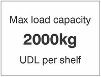 SPARTEX 58905 MAX LOAD CAPACITY 2000KG UDL PER SHELF, 100X75 MAGNETIC