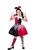 Disfraz de Arlequina Roja y Negra para niña 5-6A