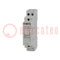 Relay: installation; bistable,impulse; NC + NO; Ucoil: 110VDC